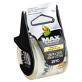Max Strength Clear Packing Tape with Dispenser - Heavy Duty Sealing, 1.88" x 25 yd
