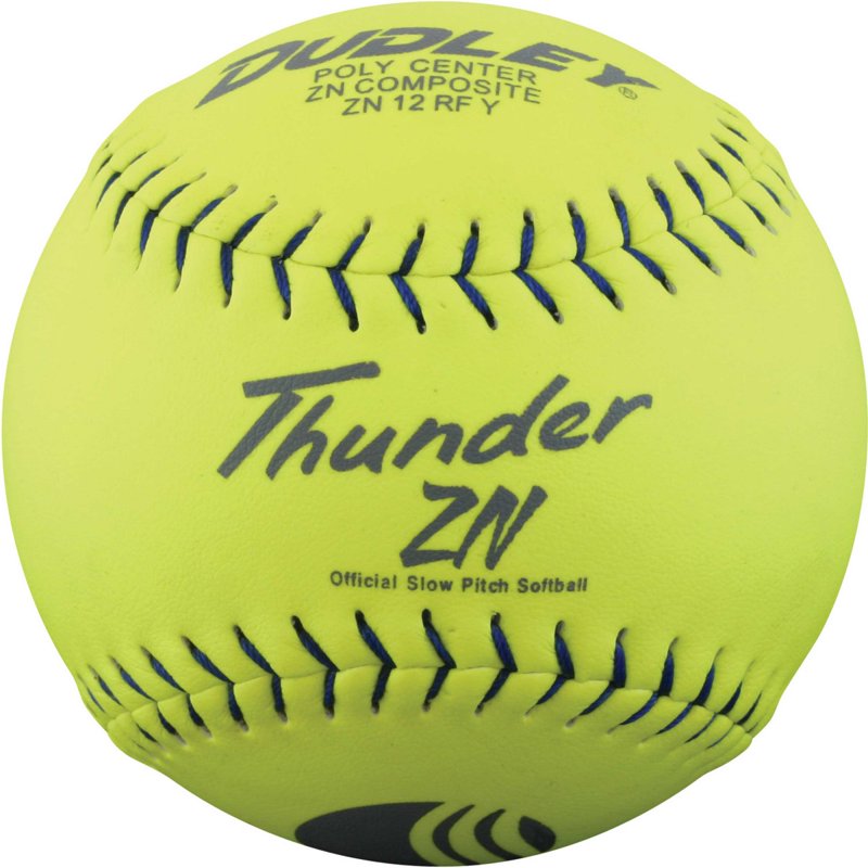 12-Inch USSSA Slowpitch Softball - Yellow Composite Cover, Dozen