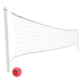 Pool Volleyball Set with Adjustable Net and Neon Pink Ball - 24 ft