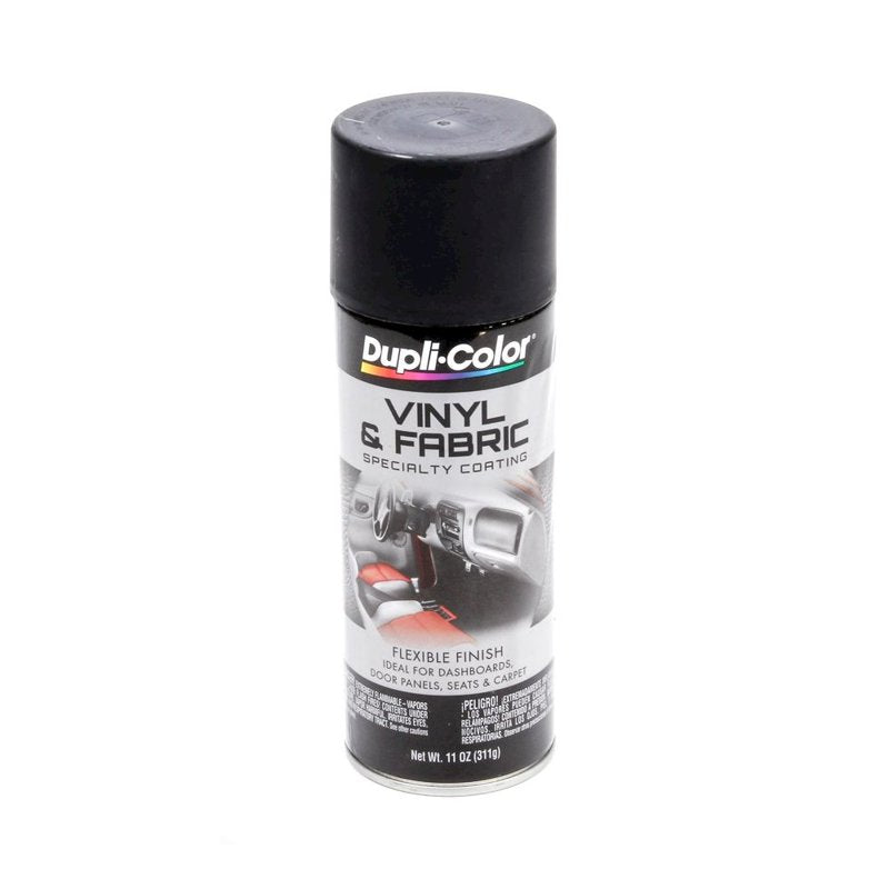 Vinyl & Fabric Spray Paint - Flat Black, 11 oz. for Interior Restoration