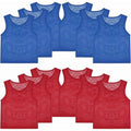 Youth & Kids Sports Team Pinnies - Mesh Practice Vests for Football, Basketball, Soccer, and More