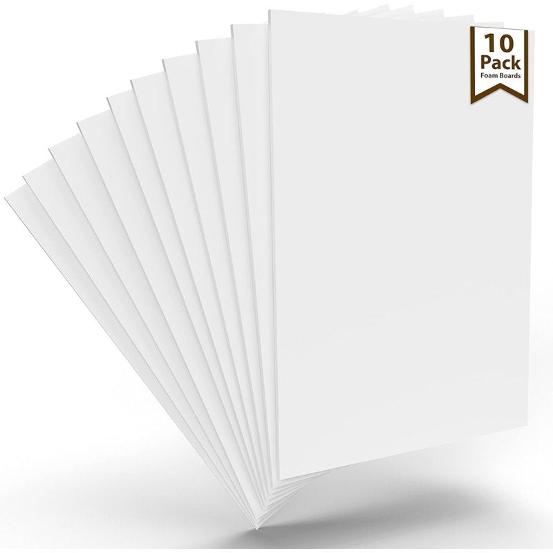 White Foam Boards 20x30 Inches - Pack of 10 or 50 | Presentation & Art Boards