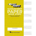 E-Z Play Today Manuscript Paper Wide Staff 48 Pages for Music Composition