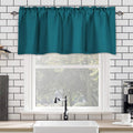 Blackout Window Valance Curtain 57x18 Inches for Kitchen & Living Room