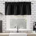 Blackout Window Valance Curtain for Kitchen and Living Room 57x18 Inches