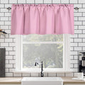 Blackout Valance Curtain for Kitchen & Living Room 57x18 Inches - Decorative Window Treatment