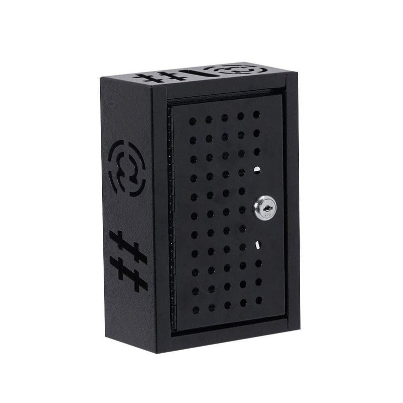 Cell Phone Lock Box with Key - Secure Smart Phone Safe for Classroom & Gym, 8.25x5.5x2.5 inches