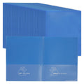 2-Pocket Classroom Communication Folders Bulk Pack - Durable Plastic School Files