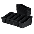 Multipurpose Plastic Storage Book Bins - 10-Pack Classroom & Home Organization