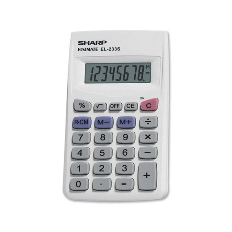 8-Digit Pocket Calculator with Large LCD Screen and Auto Power Off