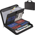 Fireproof Accordion File Organizer with 13 Pockets, Portable Document Storage for Home Office Travel