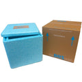 Insulated Cold Shipping Box with Foam Cooler - Reusable & Recyclable