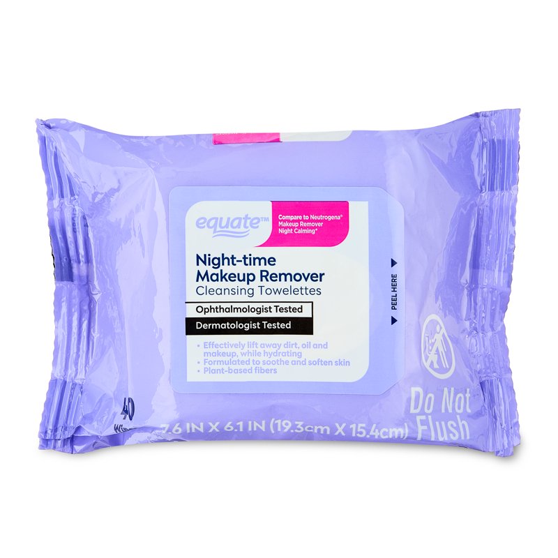 Night-time Makeup Remover Cleansing Towelettes - 6 Pack