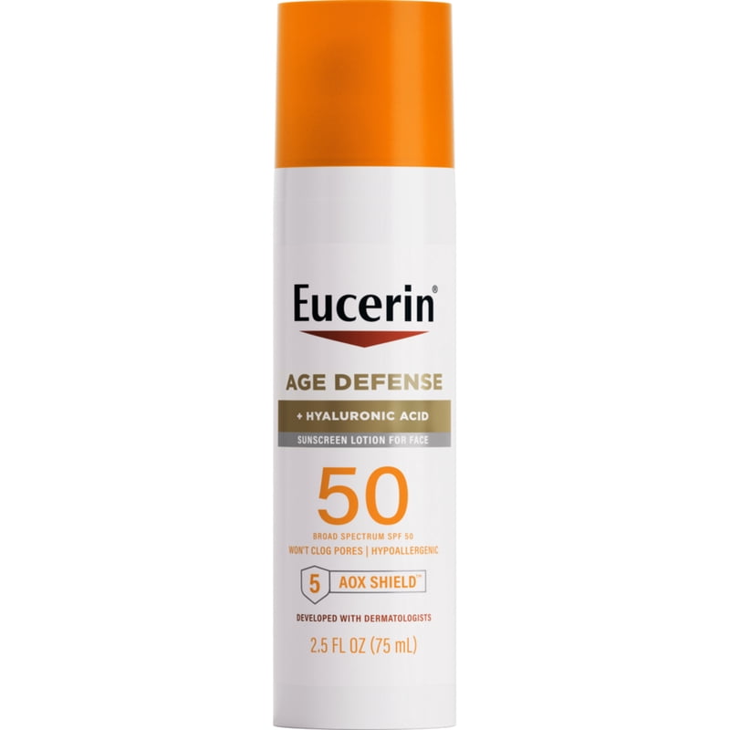 SPF 50 Face Sunscreen Lotion with Hyaluronic Acid - Youthful Skin Support