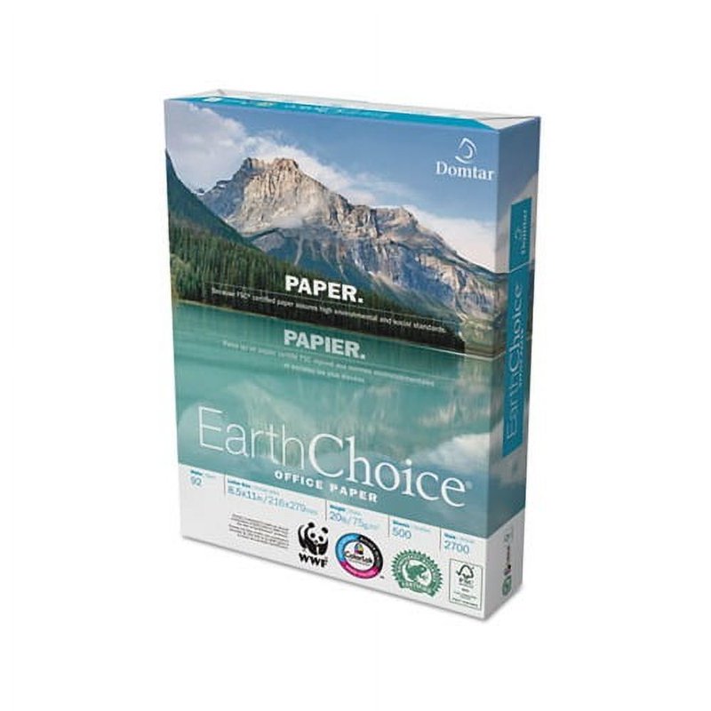 EarthChoice 92 Bright 20 lb Copy & Office Paper - 8.5 x 11 White, 500 Sheets
