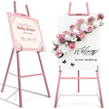 Adjustable Metal Easel Stand for Sign Display and Artwork - Heavy Duty, Foldable, Multiple Heights