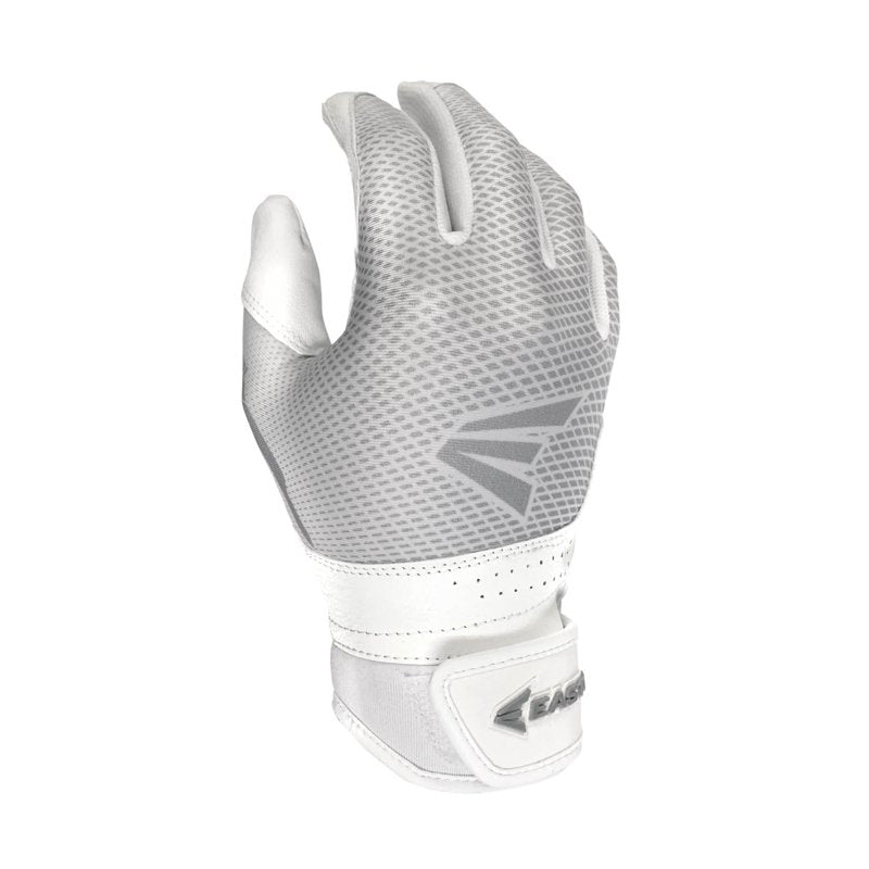 Youth Fastpitch Softball Batting Gloves - Lightweight Synthetic Palm White