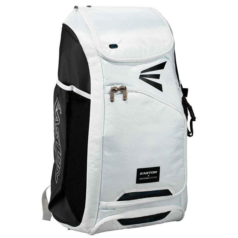 Fastpitch Catcher's Backpack with Ventilated Gear Compartments - White