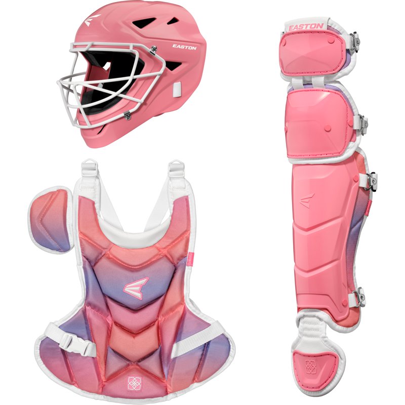 Youth Catcher’s Gear Set for Softball Ages 6-9 - Helmet, Chest Protector & Leg Guards