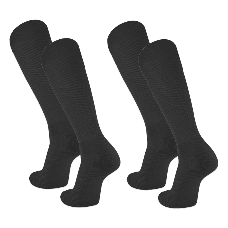 Youth Baseball Socks 2 Pair - Durable Polyester Crew Socks for Kids