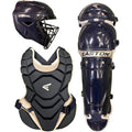 Youth Baseball Catcher Gear Set - Helmet, Chest Protector & Leg Guards - Black Navy
