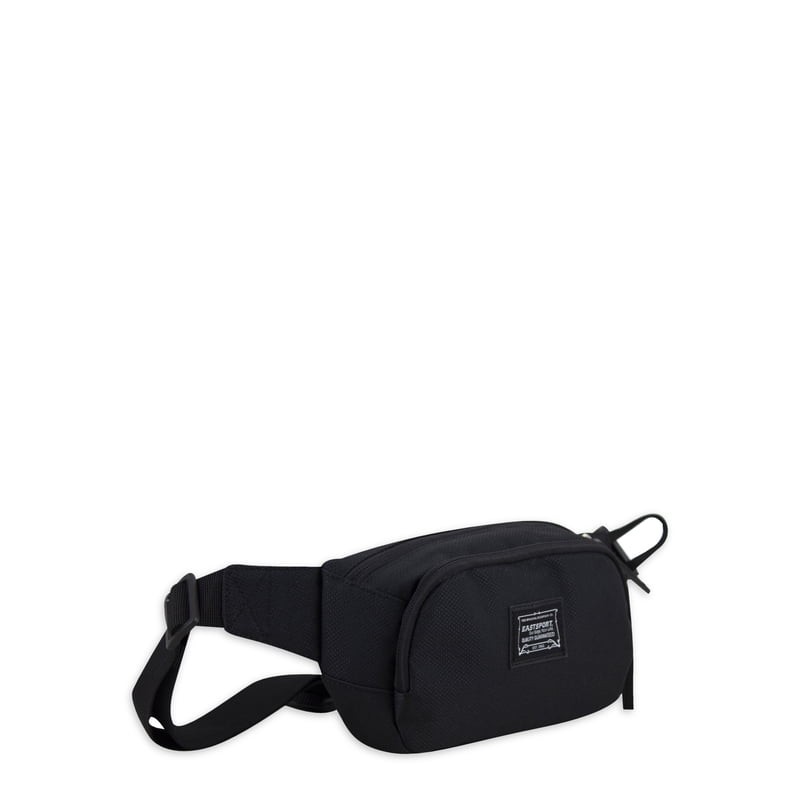 Unisex Adjustable Fanny Pack with Multiple Compartments - Black