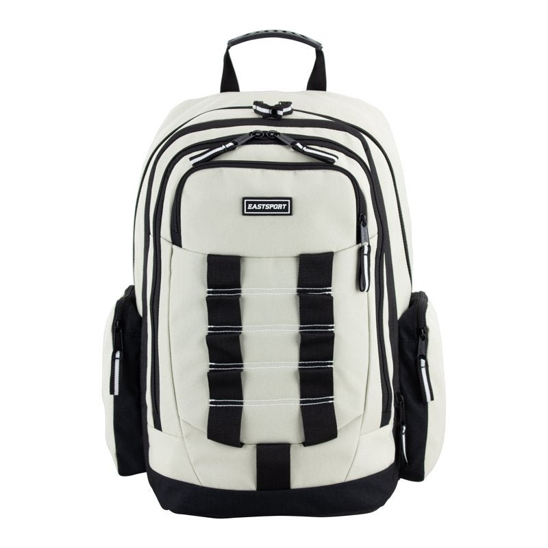 Expandable Recycled Unisex Backpack with Laptop Sleeve and Water-Resistant Bottom