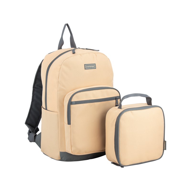 Unisex 17-Inch Backpack and Lunch Box Set - Multiple Colors