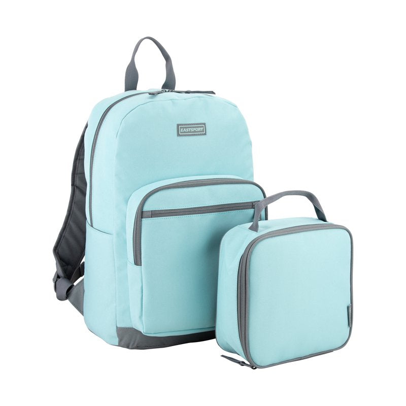 Unisex 17-Inch Backpack & Lunch Box Set - Multiple Colors