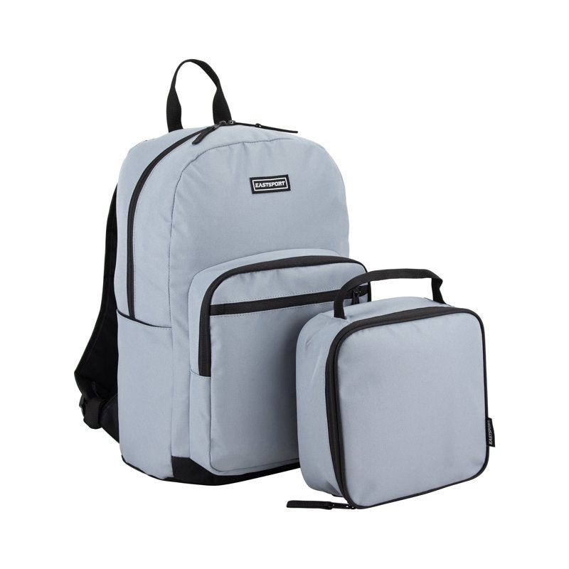 Unisex 17-Inch Backpack & Lunch Box Set - Multiple Colors