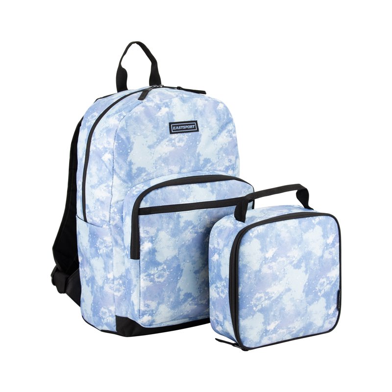 Unisex 17-Inch Backpack & Lunch Box Set - Multiple Colors