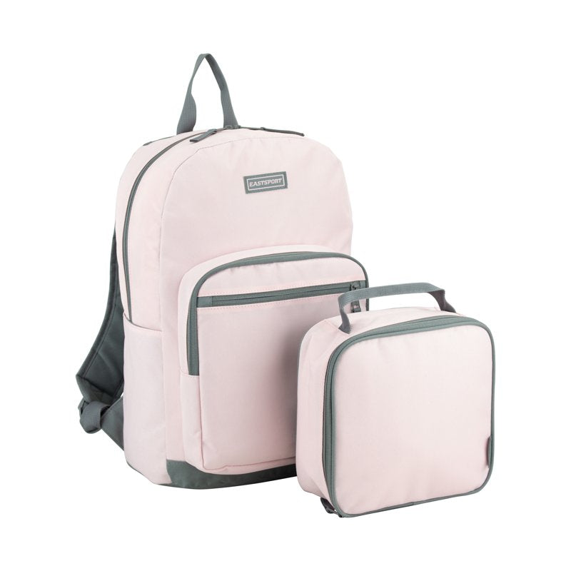 Unisex 17-Inch Backpack & Lunch Box Set - Multiple Colors