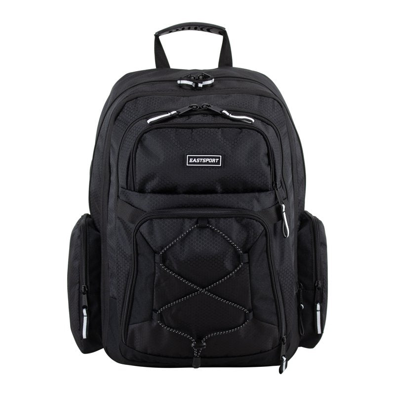 Expandable School & Laptop Backpack with Multiple Pockets and Bungee Cord