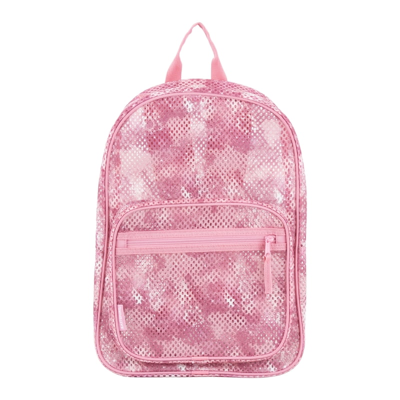 Unisex City Mesh Backpack 16-Inch with Adjustable Padded Straps - Multiple Colors
