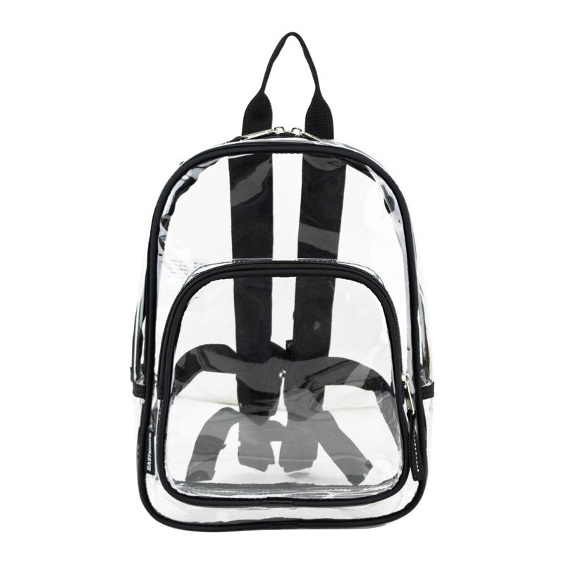 Clear Daybreak Backpack with Multiple Compartments - Black