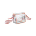 Clear Stadium Cross Body Bag - Durable PVC, Adjustable Strap, Security-Friendly