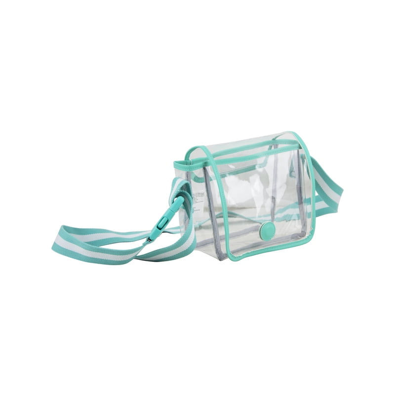 Clear Stadium Cross Body Bag - Lightweight, Adjustable Security Purse