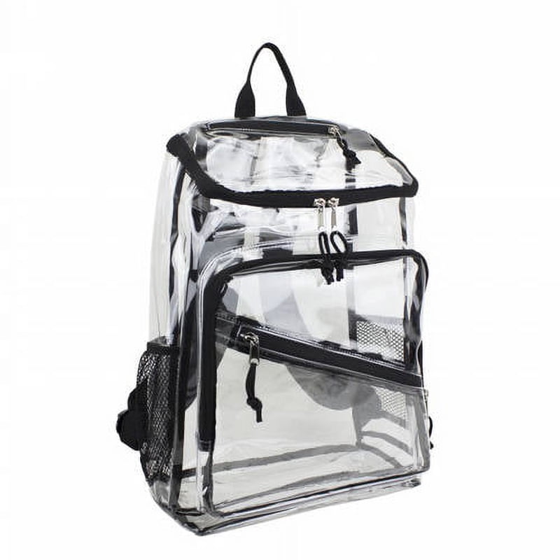 Unisex Clear Top Loader Backpack with Padded Adjustable Straps