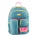 Unisex 18.5-Inch Cargo Backpack with Pockets and Tech Sleeve - Soft Teal