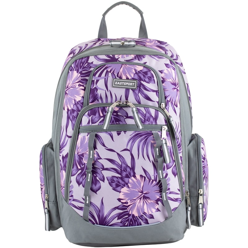 Expandable Recycled Polyester Laptop Backpack with Tech Sleeve & Water-Resistant Bottom