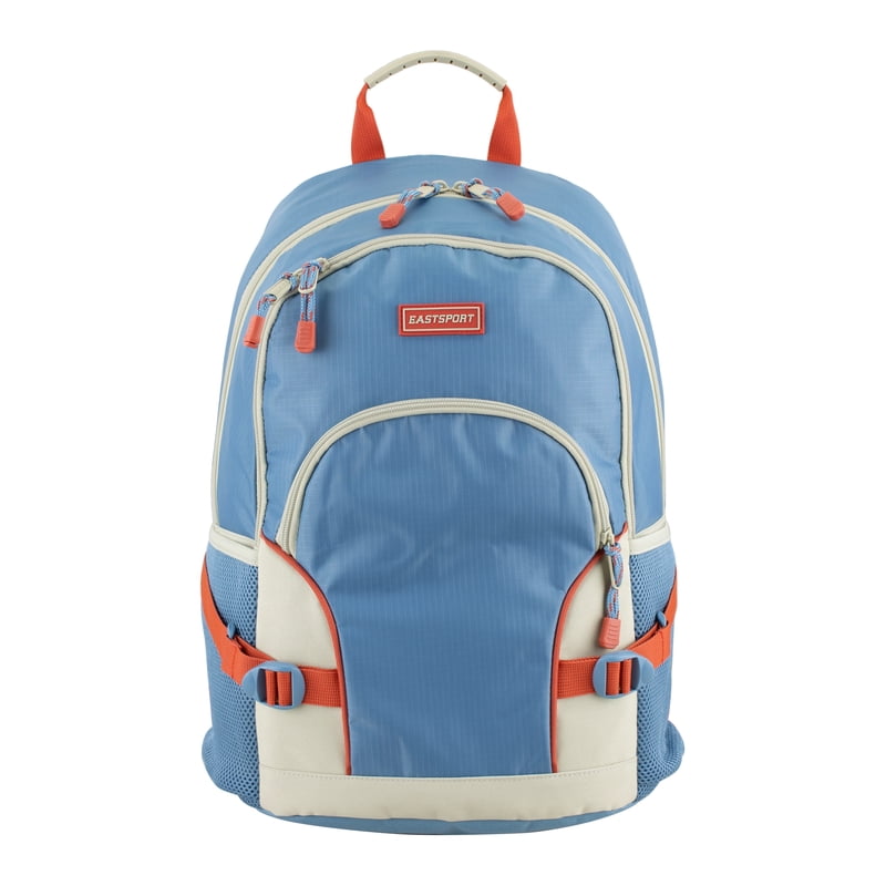 Unisex 18.5-Inch Athletic Backpack with Laptop Sleeve - Blue Ripstop