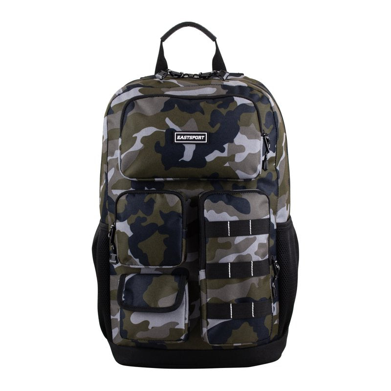 Unisex Army Camo Backpack with Padded Laptop Sleeve & Multiple Pockets