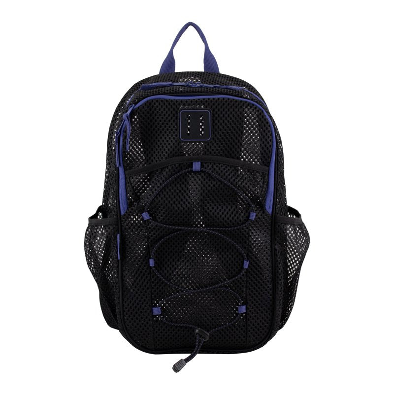 Unisex Mesh Backpack with Multiple Compartments - 17 Inch Capacity