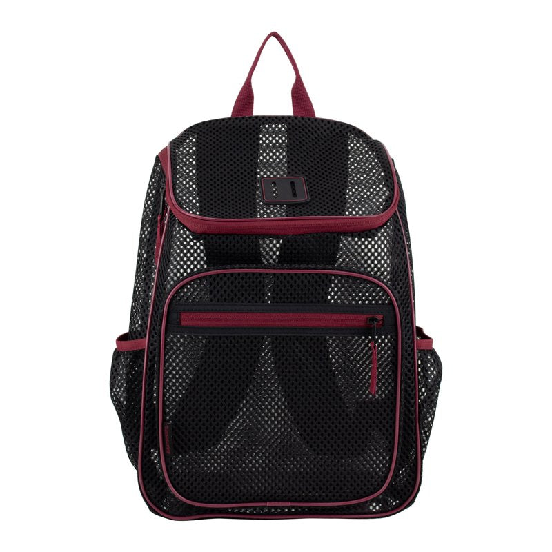Mesh Backpack with Spacious Main Compartment & Hydration Pockets