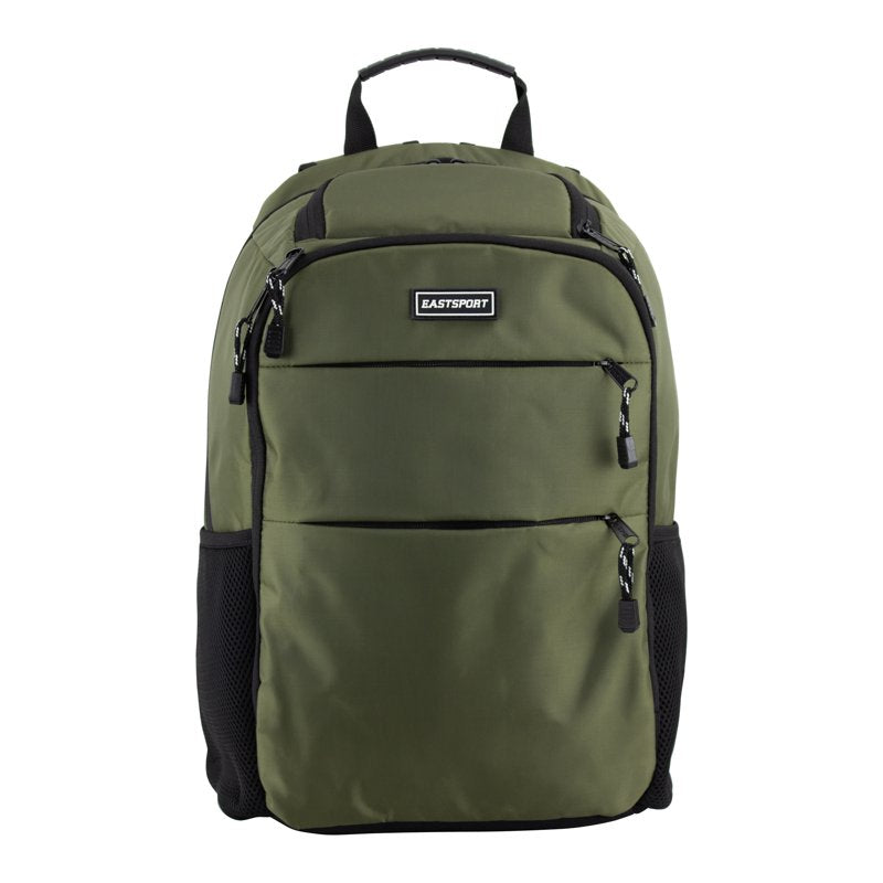 Unisex 17-Inch Lifestyle Backpack with Sunglasses Pocket - Army Green