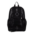 Mesh Backpack with Bungee Cord and Multiple Storage Compartments