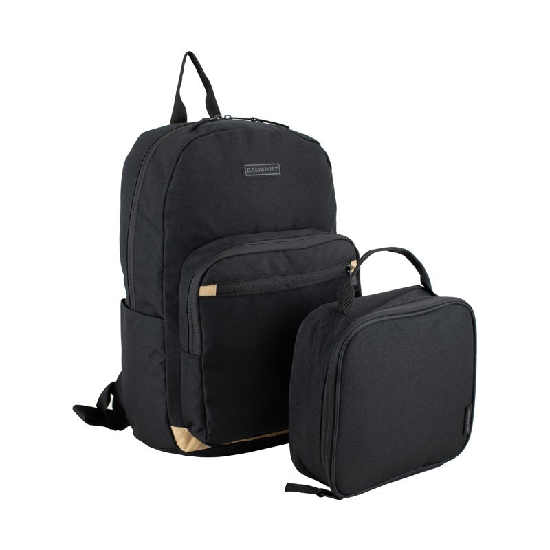 Unisex 17-Inch Backpack & Lunch Box Set for School & Commuting