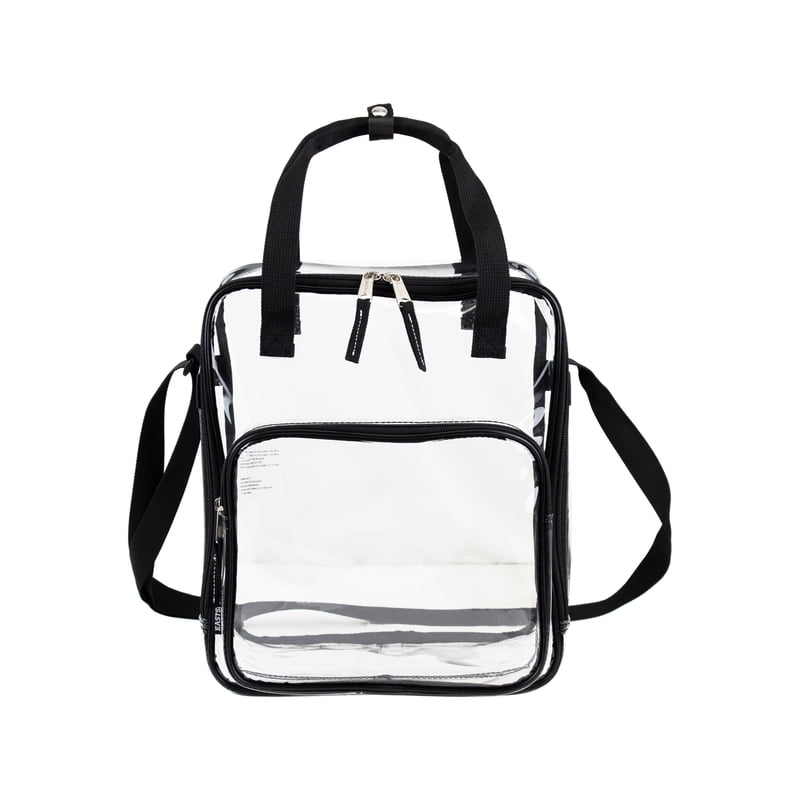 Unisex Clear Stadium Approved Tote Bag with Double Handles and Adjustable Strap
