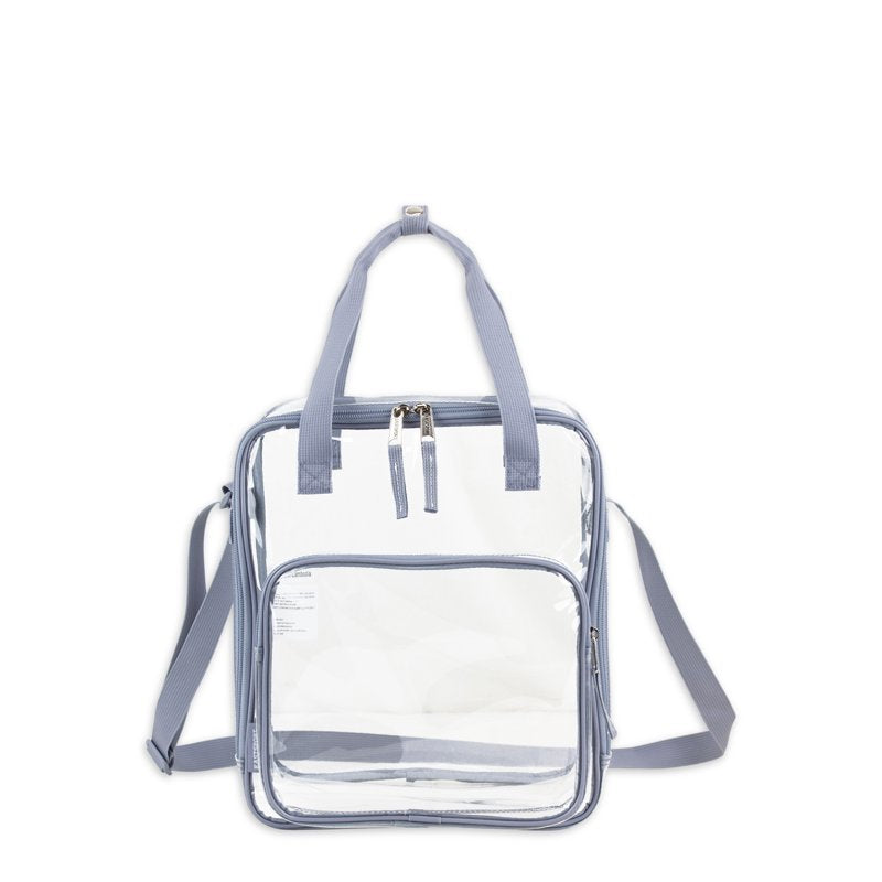 Unisex Clear Double Handle Stadium Approved Tote Bag with Adjustable Strap