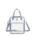 Unisex Clear Double Handle Stadium Approved Tote Bag with Adjustable Strap